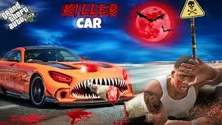 GTA : Franklin Again Attacked By New Cursed Killer Car in (GTA V MOD)