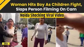 Noida Viral Video: Greater Noida Woman Hits Boy After Children Fight, Slaps Neighbour Filming Her
