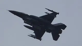 2 F-16 low flyovers at Eglin Air Force Base