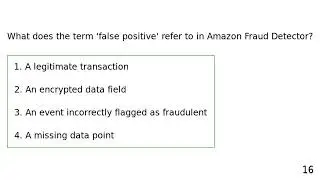 Amazon Fraud Detector - Quiz