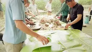 Mon eats the wedding ceremony of the highland people