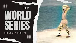 1934 World Series Game 1 - AI-Enhanced & Colorized with Radio Play-by-Play