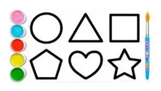 Learn Shapes,Colors for kids & toddlers /2d shapes Drwaing /Perschool Learning, Education Video