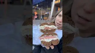 Can you guess how much these two bagels cost in NYC? #foodie #foodlover #nyc