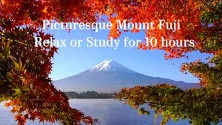 10 hours Picturesque Mount Fuji, Flowing Stream & Chirping Birds. Perfect for Studying or Relaxing