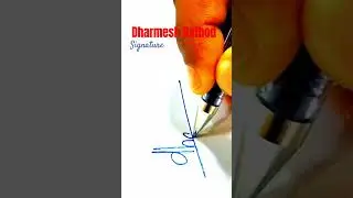 Dharmesh Rathod (indian name) Signature | Signature idea of English Letter D