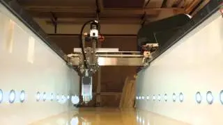 Momus CNC x-axis rail alignment and bed flatness test