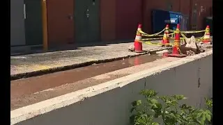 Second water leak pops up in Las Vegas intersection