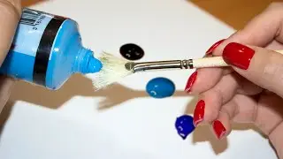 Easy Way to Paint a Beach Scene 🏖 Acrylic Painting For Beginners / ASMR Painting