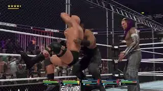 Team Austin vs The Gangstas & Big Show. Wargames. WWE 2K25
