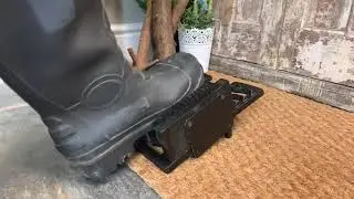 Three-in-One Boot Jack, Boot Brush & Scraper