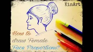 How to draw Female Face easily- Kinart