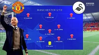 Swansea City vs Manchester United - Erik Ten Hag Squad - UEFA Champions League - Full Gameplay