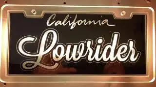 Custom backlit  LED        license plate        size 12&rdquo; X 6&rdquo;