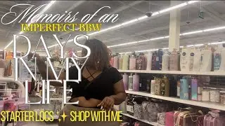 MEMOIRS OF AN IMPERFECT BBW| GETTING STARTER LOCS|SHOP WITH ME