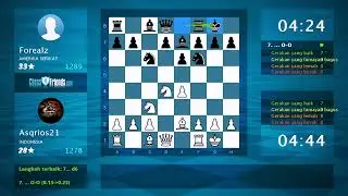 Analisis Permainan Catur: Asqrios21 - Forealz, 1-0 (Oleh ChessFriends.com)