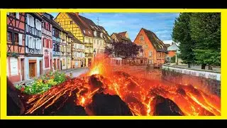 Melting a French town with Lava in Teardown
