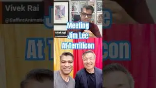 Terrificon 2024 - Jim Lee experience 😱 Full Video Soon #shorts #jimlee #comiccon
