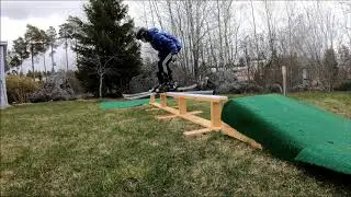BACKYARD SUMMER SETUP SKIING