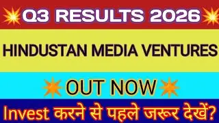 Hindustan Media Ventures Q3 Result 🔴 Hindustan Media Result 🔴 Hindustan Media Ventures Ltd Share