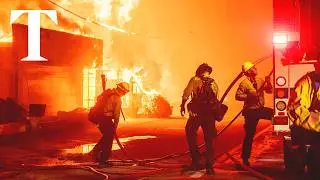 Los Angeles wildfires destroy homes as thousands flee