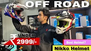UNDER 3000 ECE APPROVED OFF ROAD motocross HELMET | With 100% Goggles 🔥🤩 | review