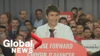 Canada Election: Liberal leader Justin Trudeau holds rally in Windsor, Ontario