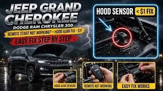 Jeep Grand Cherokee Dodge Ram Chrysler 300 Hood Ajar Remote Start не работает. Ремонт менее чем з...