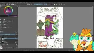 Art Stream: Finishing up lizard wizard/goblin drawing plus bonus sketch