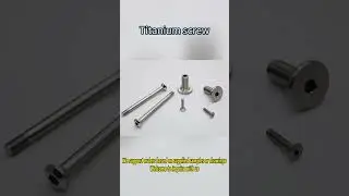 Our factory supports mass customization of titanium screws based on drawings and samples #customized