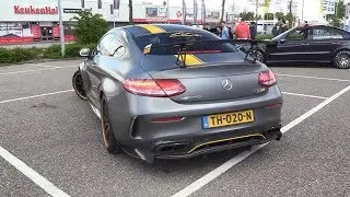745HP Mercedes-AMG C63s Coupé Akrapovic - Start, Revs, BRUTAL Burnouts!
