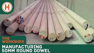 The Workshed: Manufacturing 50mm round dowel on our Weinig moulder | HAMMERSMITH