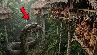 Korowai Tribe vs. a Monstrous Titanoboa Serpent: The Bloody Hunt of the Amazonian Curse.