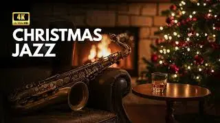Deep Sleep Christmas Jazz 🌙 Soothing Winter Night Ambience for Insomnia Relief