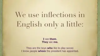 inflected language and syntax