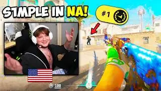 S1MPLE PLAYS NA FACEIT AND DESTROYS #1 RANKED! CS2 Clips