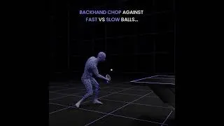 Backhand Chop against Fast vs Slow balls
