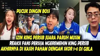 izin!! Pucuk dingin,Reaksi fans Persija remehin king persib akhirnya kalah di kasih paham di GBLA1-0