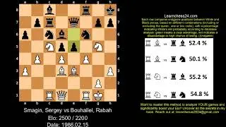 French Defense   The Master teaches how to execute the perfect discovered attack    Smagin Sergey vs