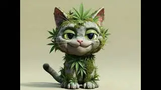 Cannabis Cat Harley Babe 🏍️ Transform!