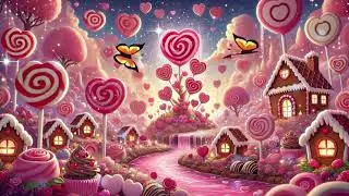 Valentine’s Day Whimsical Candy Land 💕 Calming Instrumental Background Music to Work, Study or Relax
