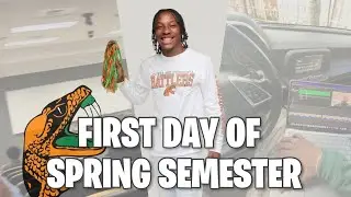 FIRST DAY OF SPRING SEMESTER VLOG | FAMU | ItsReallyMax
