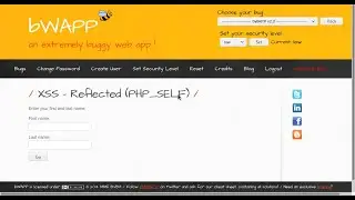 XSS   Reflected PHP SELF