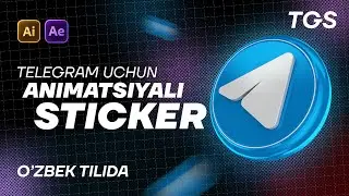 Telegram uchun STICKER, animatsiyali | After Effect va Illustrator | TGS