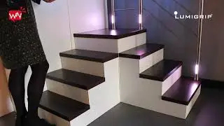 RVS trapleuningen en balustrades met LED verlichting van Lumigrip&reg;