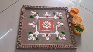 26 January 2026 Special easy rangoli designs 🇮🇳 #video #republicday  #dailyrangoli 