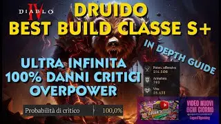 DIABLO 4 DRUIDO BEST BUILD ULTRA INFINITA 100% CRITICO ED OVERPOWER PULVERIZE + VELENO S9