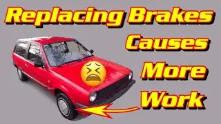 VW Polo Breadvan (Замена тормозов и снятие стойки подвески) Почему?