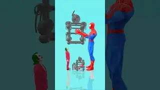 Who's Trapped Now? Joker vs Spider man #funny #animation #shorts