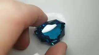 Cubic Zirconia French Blue Diamond Lookalike Dark Blue Topaz Colour